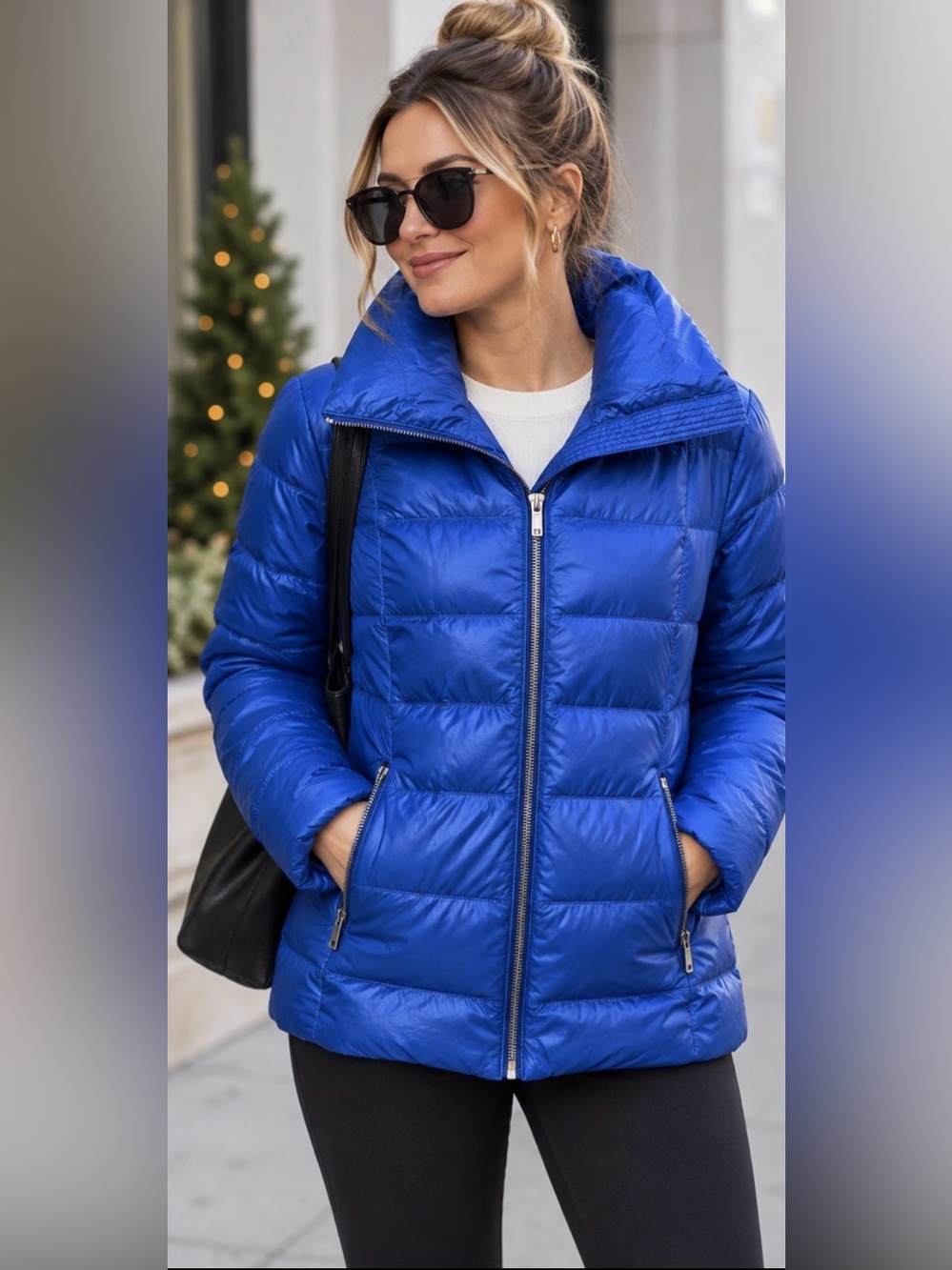 Landsā End Royal Blue Down Puffer Jacket 14T Quilted Winter Coat